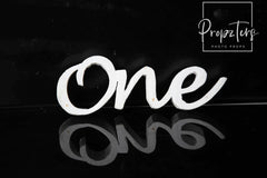 White Cursive Alphabet One