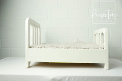 White wooden cot Type 1