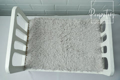 White wooden cot Type 1