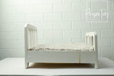 White wooden cot Type 1