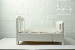 White wooden cot Type 1