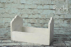 White wooden cot Type 5