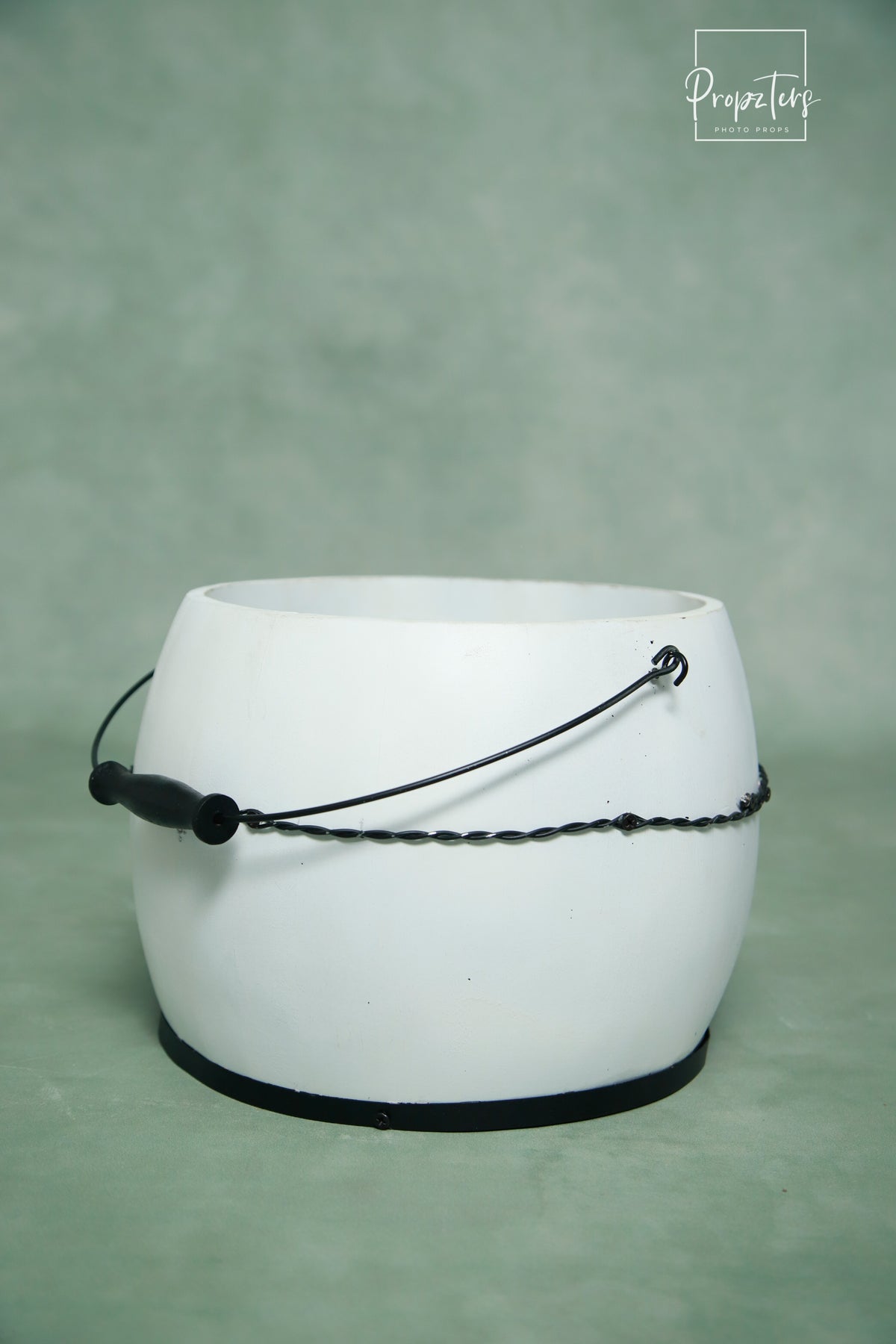 White Wooden Bucket