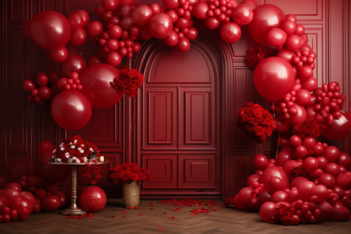 Valentine Red Arch Door