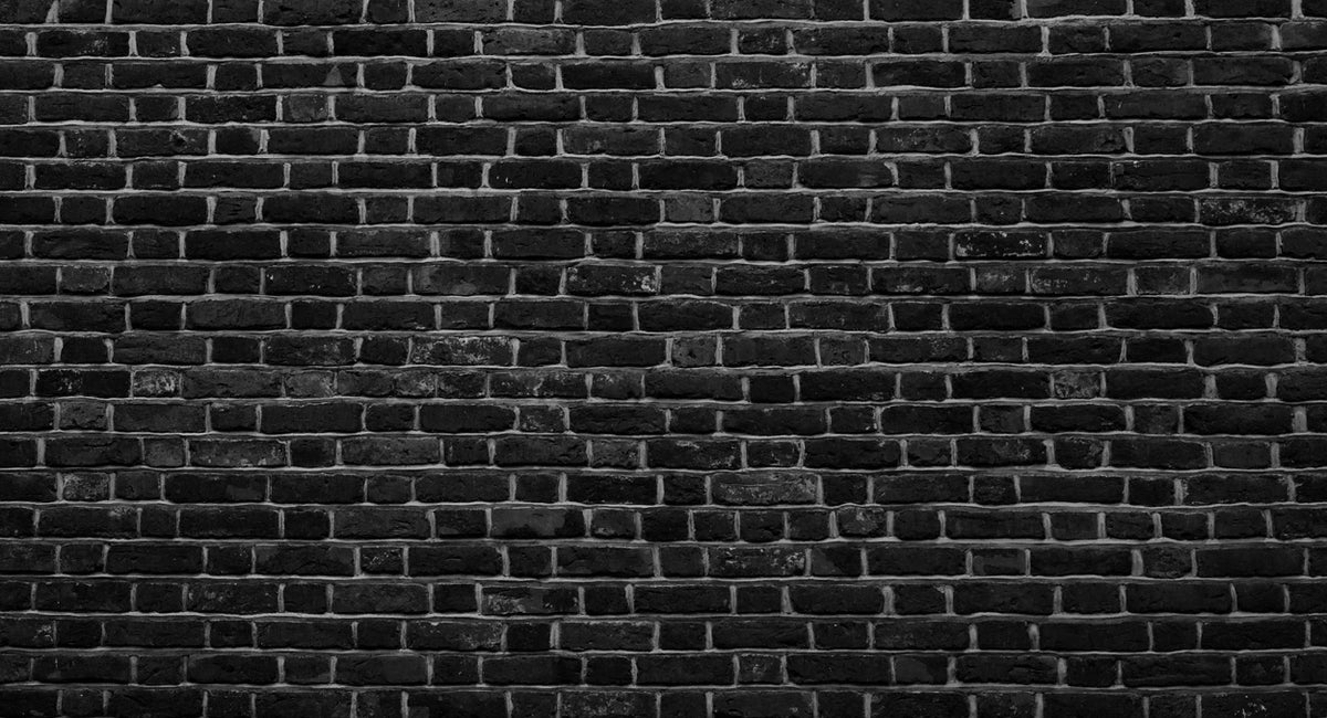 Brick Wall - Black - Printed Backdrops