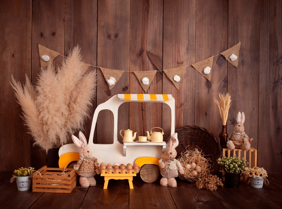 Bunny Tea Party - Printed Backdrops