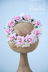 Pink rose Tiara