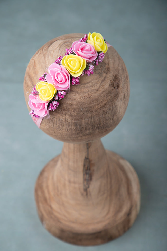 Pink & Yellow Headband